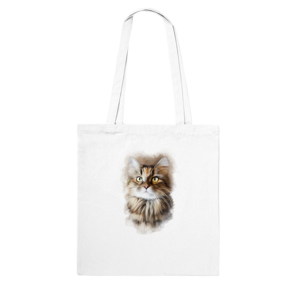 Sac en toile personnalisé avec peinture aquarelle de votre animal