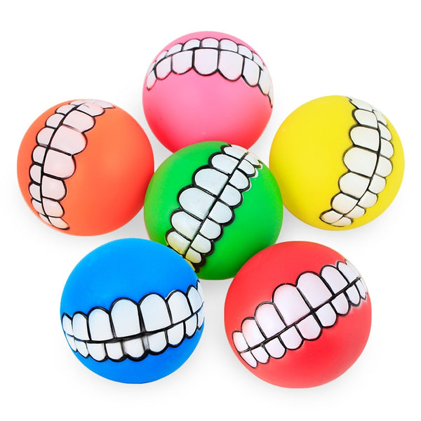 Funny Rubber Ball with Dentures