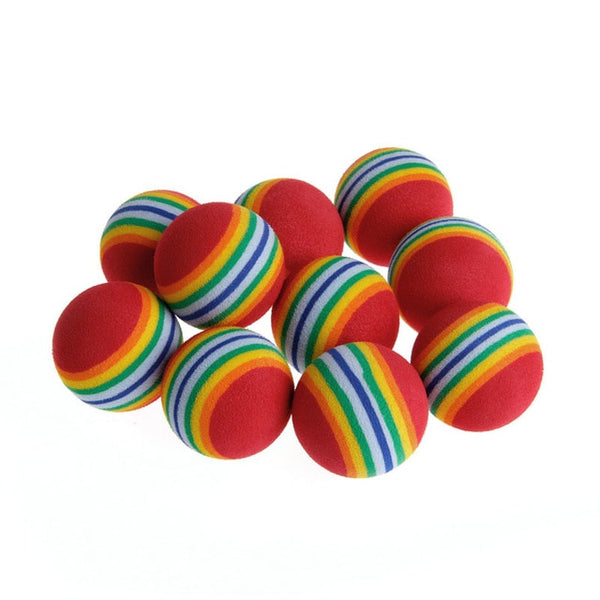 10 Coloured Game Balls